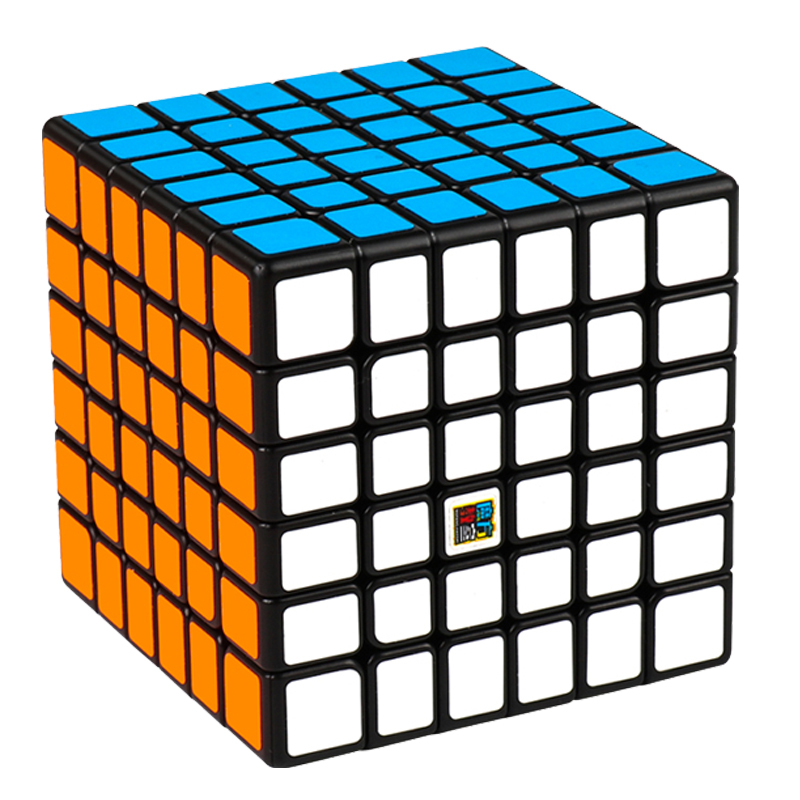 魔方教室6阶魔方六阶贴纸魔方黑底顺滑比赛专