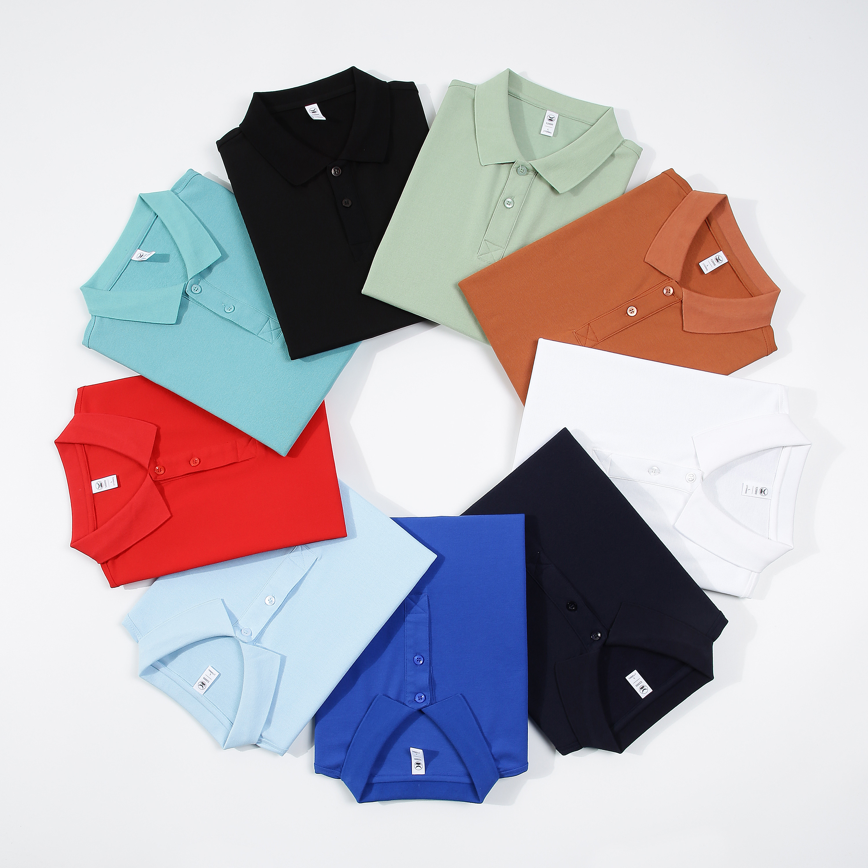 惠铁 杜邦索罗纳 凉感纯色翻领T恤 S2000 件