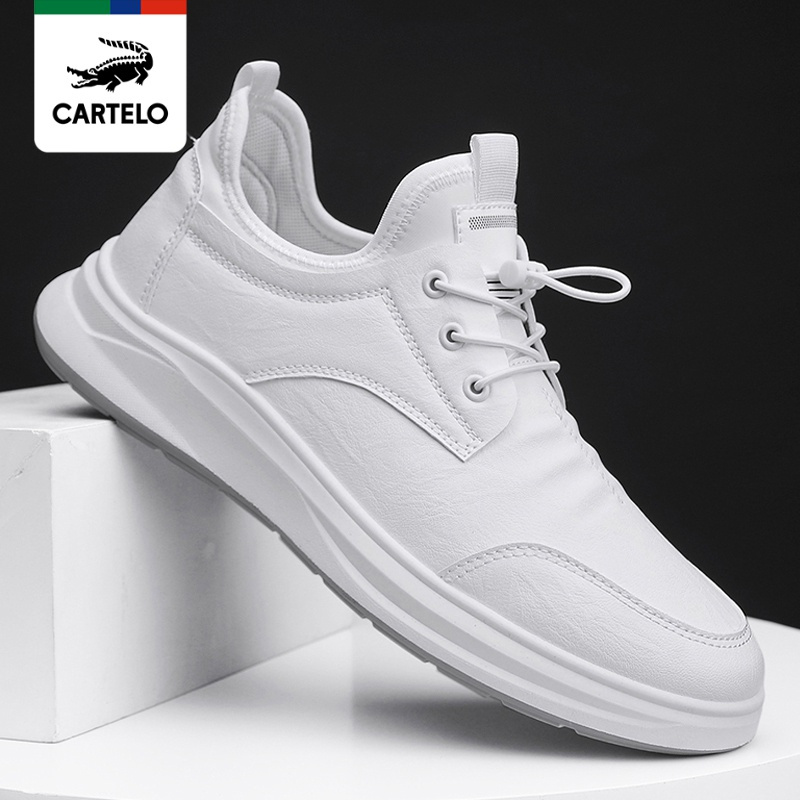 线下专柜同款卡帝乐鳄鱼cartelo新款百搭男士休闲鞋板鞋男鞋休闲皮鞋