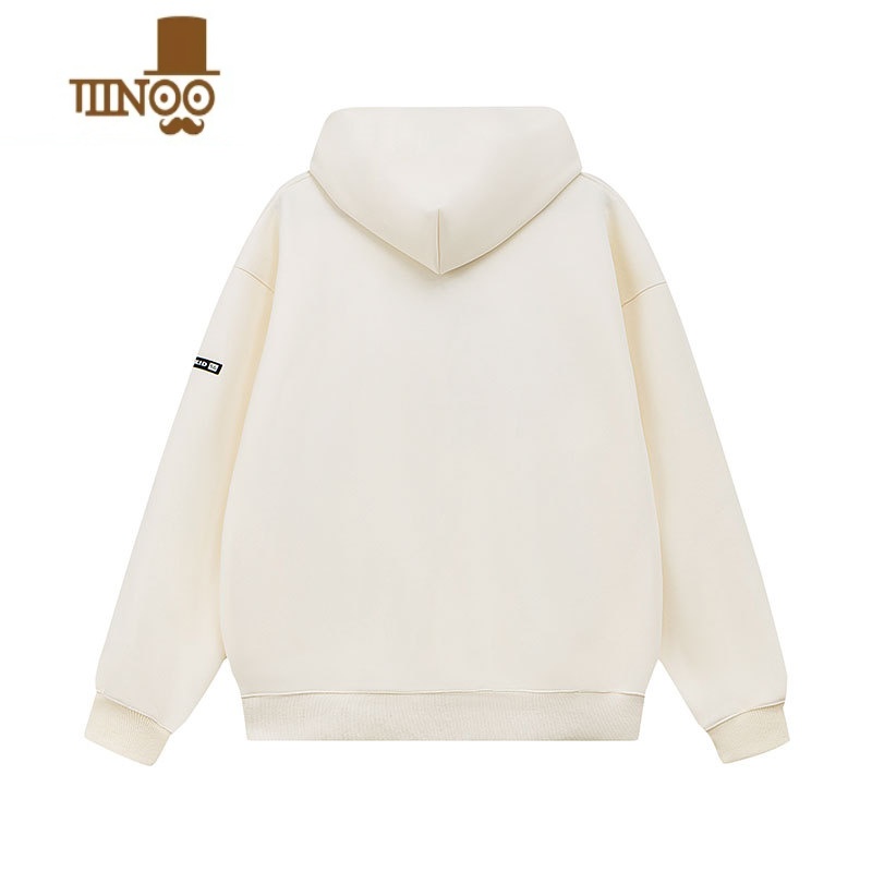 YANXUMAKAA 美式蜘蛛印花连帽卫衣男女潮牌高街欧美情侣装外套高清大图