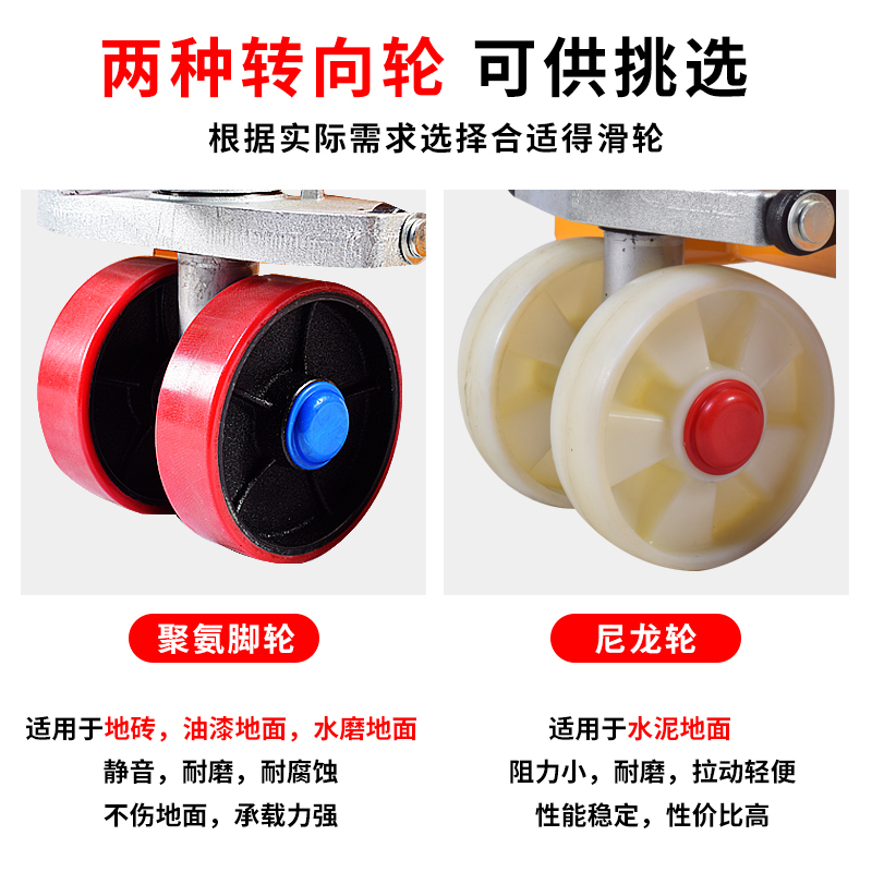 迅众 液压叉车手动叉车地牛叉车手动托盘搬运车升降拖车工厂车间货物搬运中转叉车