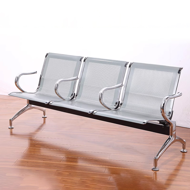 中豫鑫泽 ZYXZ5021030 连排椅机场椅公共座椅长椅等候椅 三人位银灰色高清大图