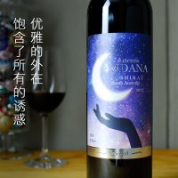 澳洲进口红酒 雅典娜月光精选西拉干红葡萄酒 750ml*6瓶 整箱装