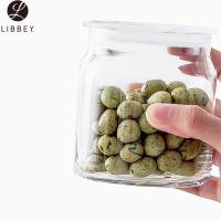 Libbey利比无铅玻璃密封罐可叠密封瓶储物罐奶粉罐茶叶罐三件套500ml+750ml+1000ml