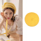 显脸小~宽松大头围贝雷帽女夏季薄款透气黑白色帽子画家帽八角帽 鹅黄 M(53-57cm)有弹力/推荐