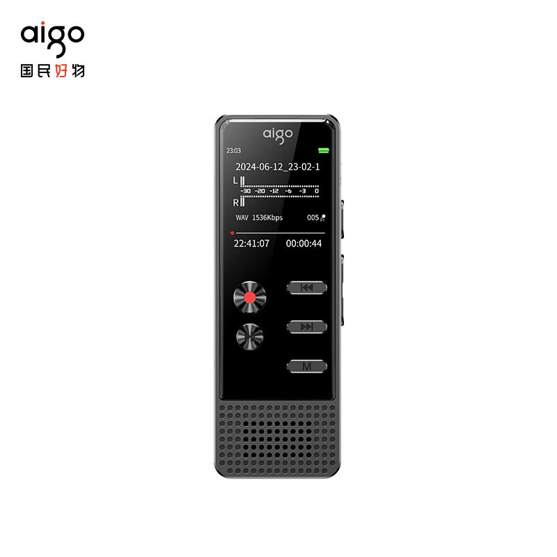 爱国者(AIGO) R3377 64G 录音笔 商务黑 单位:支