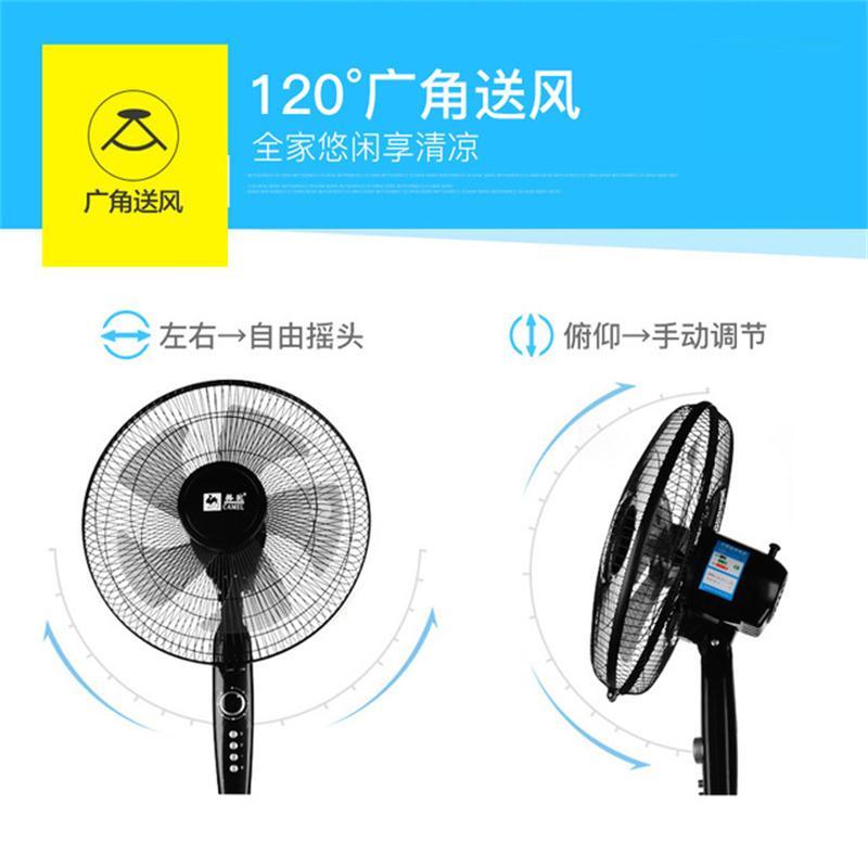 骆驼(CAMEL)电风扇落地扇家用宿舍台立式升降扇落地 机械底座加重款