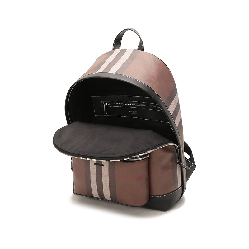 博柏利巴宝莉burberry男款环保帆布皮革聚酰胺双肩包80365491