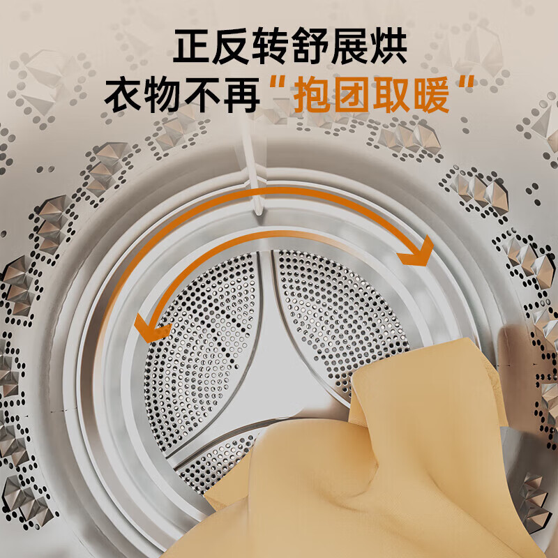 松下10kg白月光3.0CC热泵烘干机家用除菌干衣机F1MR2高清大图