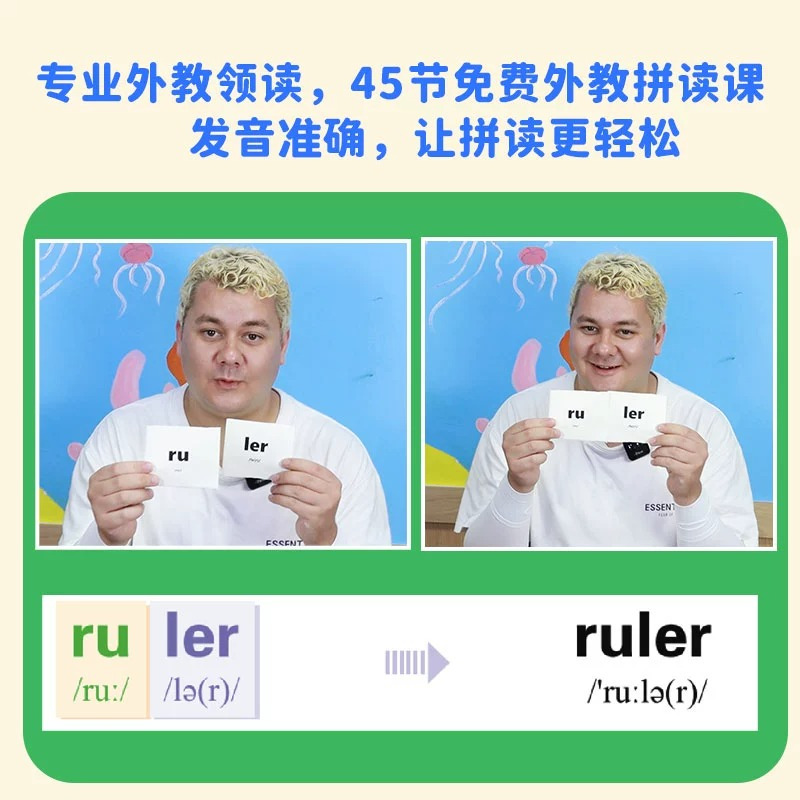 [2册]单词速记+小古文 小学通用 [正版]抖音同款汉知简小学生英语拼读法单词速记1000词