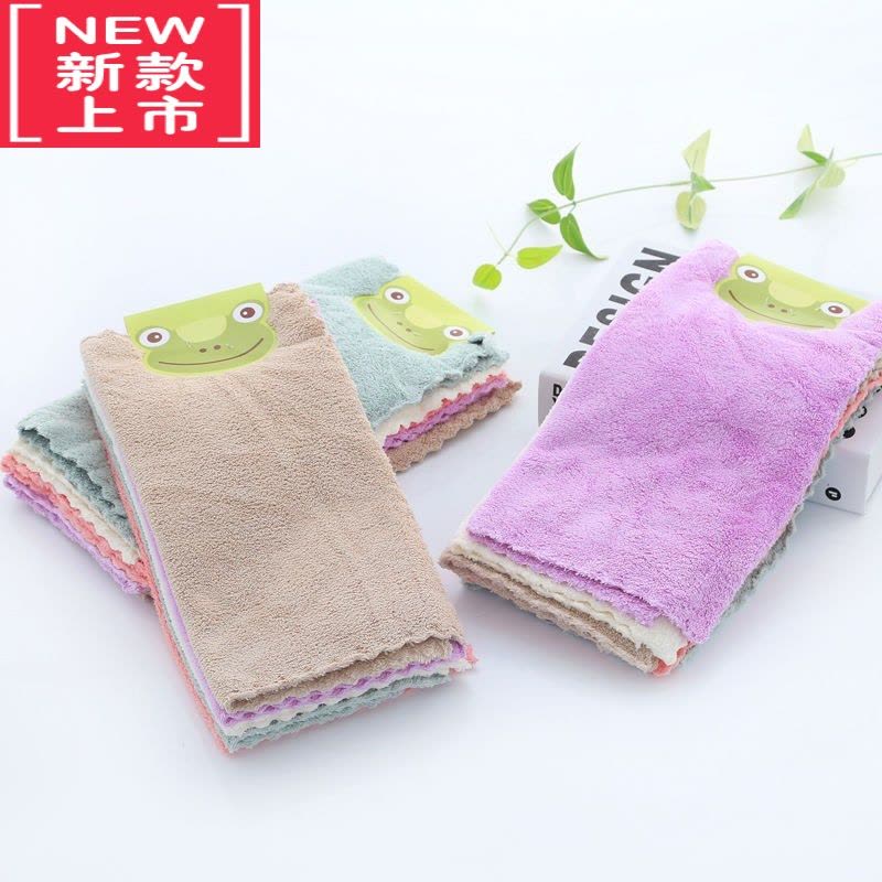 可莉允法兰绒洗脸毛巾 珊瑚绒厚毛巾儿童毛巾擦手巾洗脸巾浴巾小方巾图片