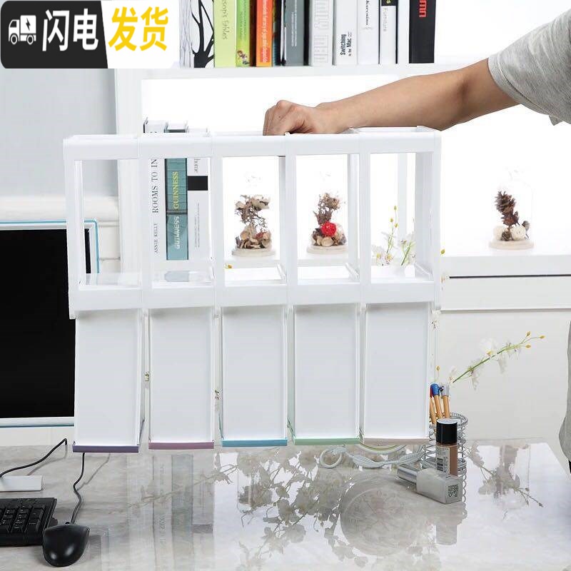 三维工匠桌面收纳柜多层抽屉式收纳盒塑料储物箱整理箱化妆品收纳盒文具。高清大图