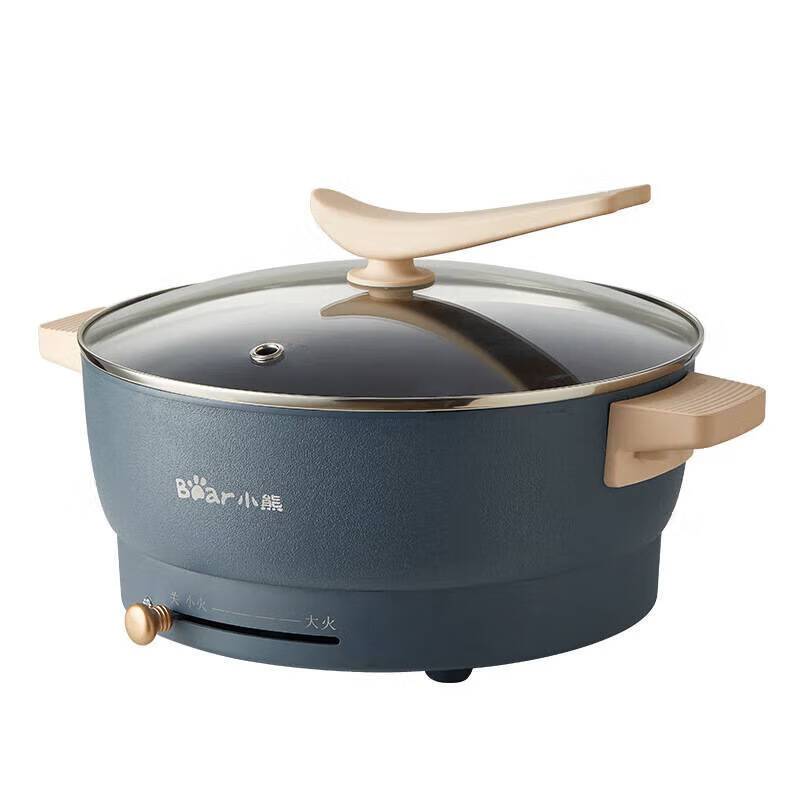 小熊(Bear)DHG-C50K5 电火锅家用电炒锅多功能电热锅一体电煮锅炒肉丝5L料理锅