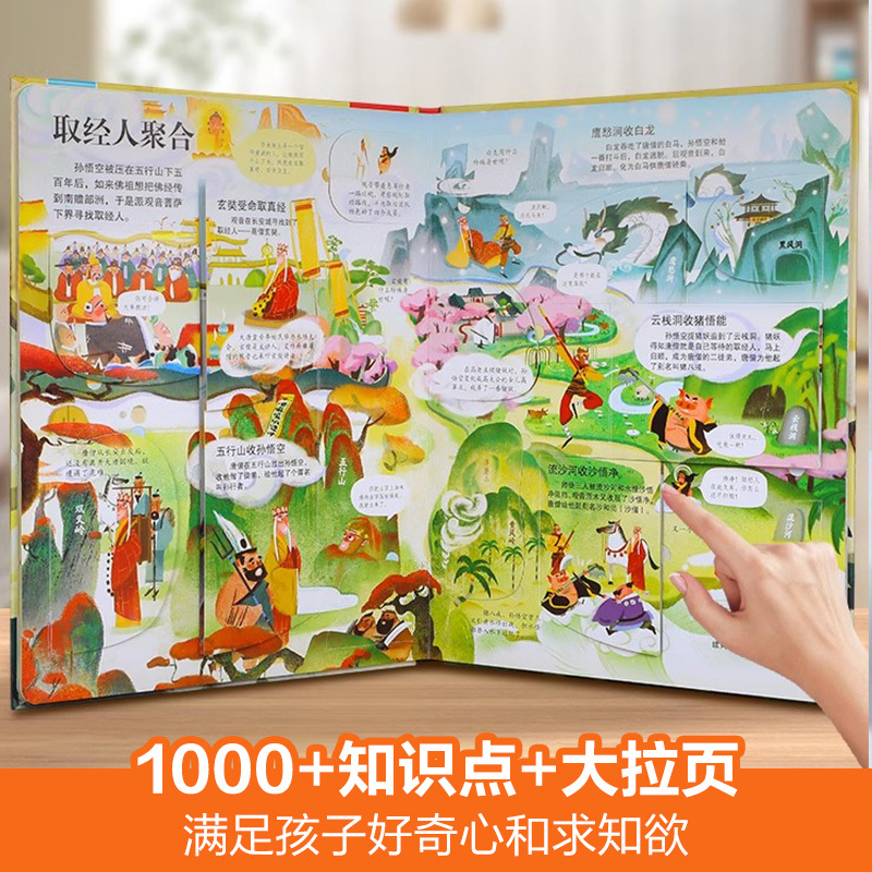 揭秘人体 [正版] 西游记绘本国学启蒙立体书儿童3-6-12岁揭秘系列孙悟空四大名著红楼梦三国演义小学生科普百科全书全套
