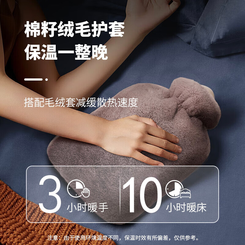 南极人注水PVC热水袋 超柔灰高清大图