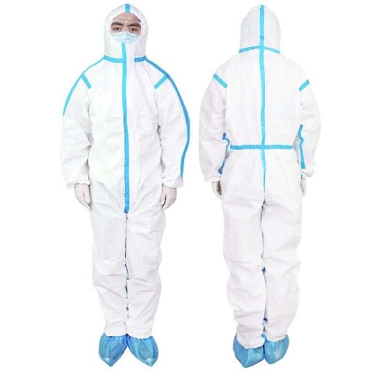 海氏海诺一次性防护服透气男女隔离服隔离衣无纺布连体式套装无菌级不