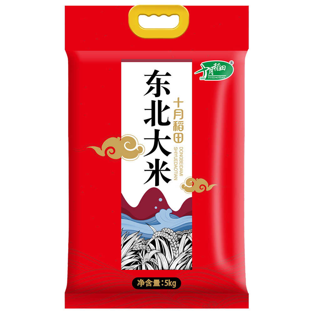 十月稻田 飘云-东北大米5kg高清大图