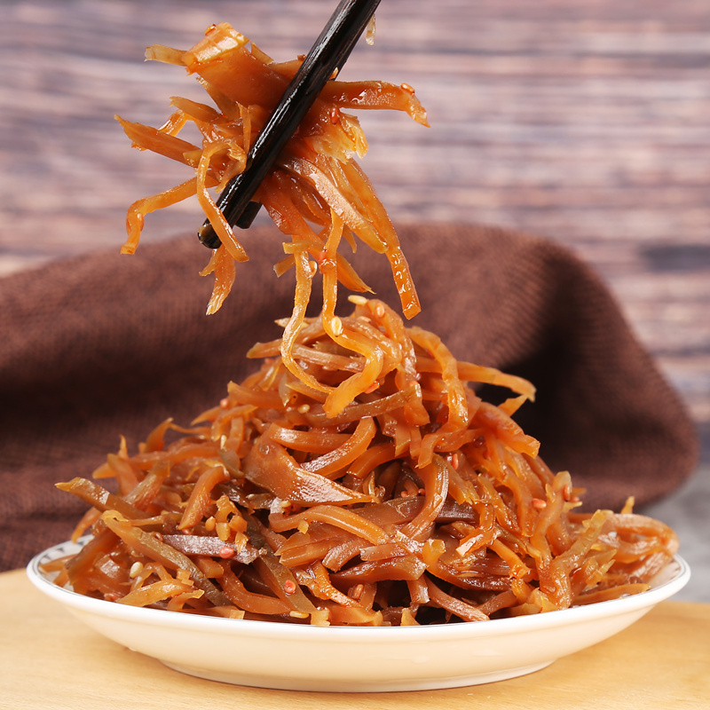 咸菜丝山东辣疙瘩丝365gx3包即食酱菜下饭菜粥伴侣小菜香辣芥菜丝