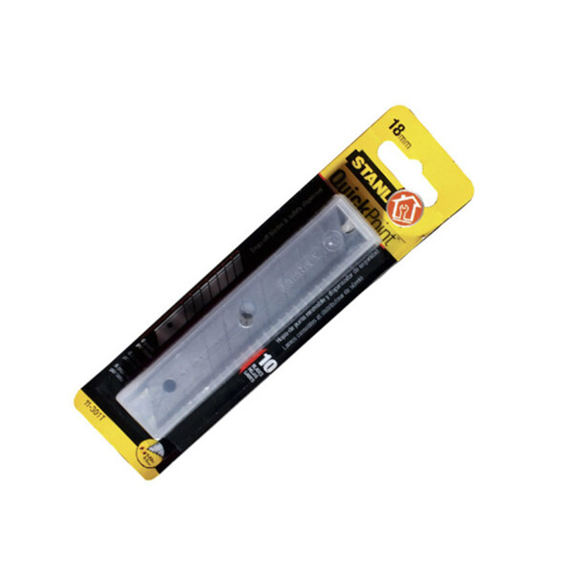 史丹利(Stanley)美工刀替换刀片18mm 10片装 11-301T-22