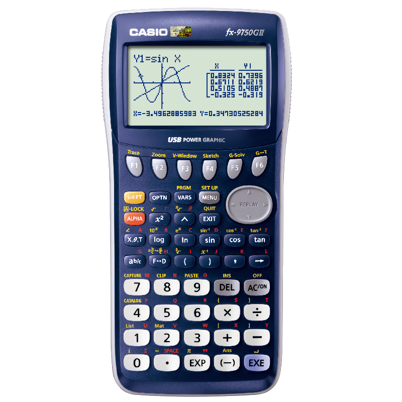 卡西欧（CASIO）FX-9750GII 图形计算器 深蓝色宁选