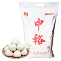 中裕(ZHONGYU)雪花小麦粉(蒸)5kg面粉富强粉中筋面粉 水饺面条大饼馒头用粉 食用粉 通用粉 中裕出品