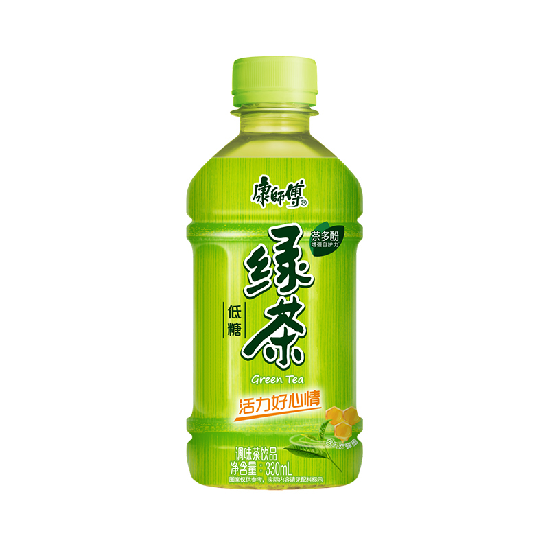 康师傅 蜂蜜绿茶 调味茶饮品 330ml*24瓶整箱装