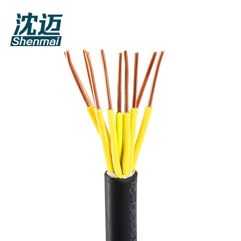沈迈 铜芯电缆 ZR-KVV-450/750V-10*1.0平方 1米高清大图