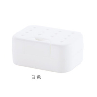 旅行便携带锁扣有盖肥皂盒密封防水皂架 带吸水海绵垫洗脸香皂盒 三维工匠 A款3个装[无海绵]也可自己备