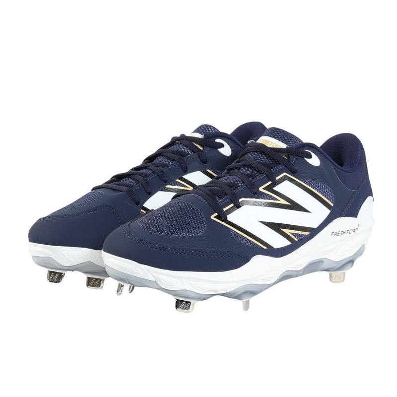 新百伦(New Balance)男棒球鞋2025新款透气轻量缓震耐磨防滑稳定 Navy_Blue 40.5