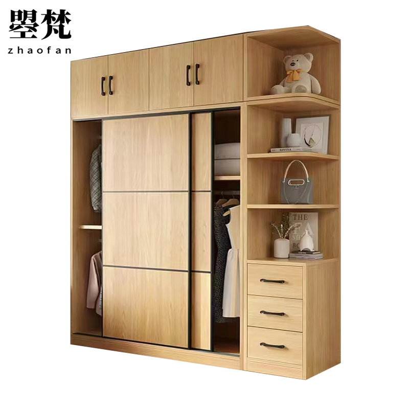 曌梵衣柜1.6米+顶柜+角柜套高清大图