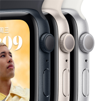 Apple Watch SE 2022款智能手表 40mm GPS版 星光色铝金属表壳 运动型表带