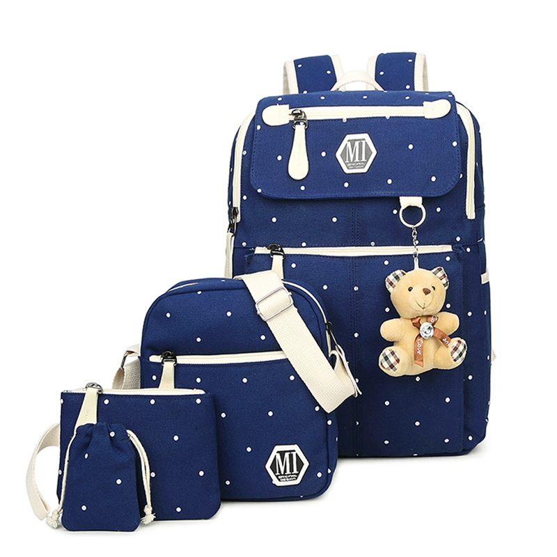 中学生书包女学生韩版校园森系原宿初中女生高中帆布旅行背包