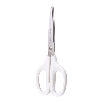 齐心 B2761 舒适时尚剪刀 173mm 白 单个装