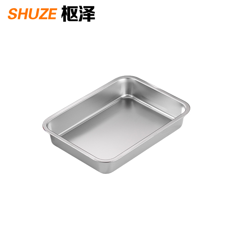 枢泽 不锈钢盆 40*30*7CM 套高清大图