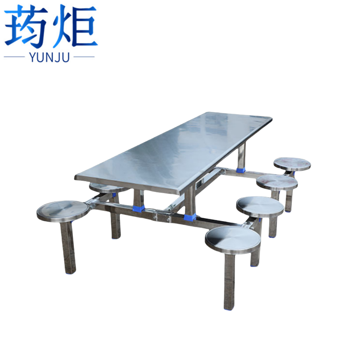 不锈钢餐桌食堂高清大图