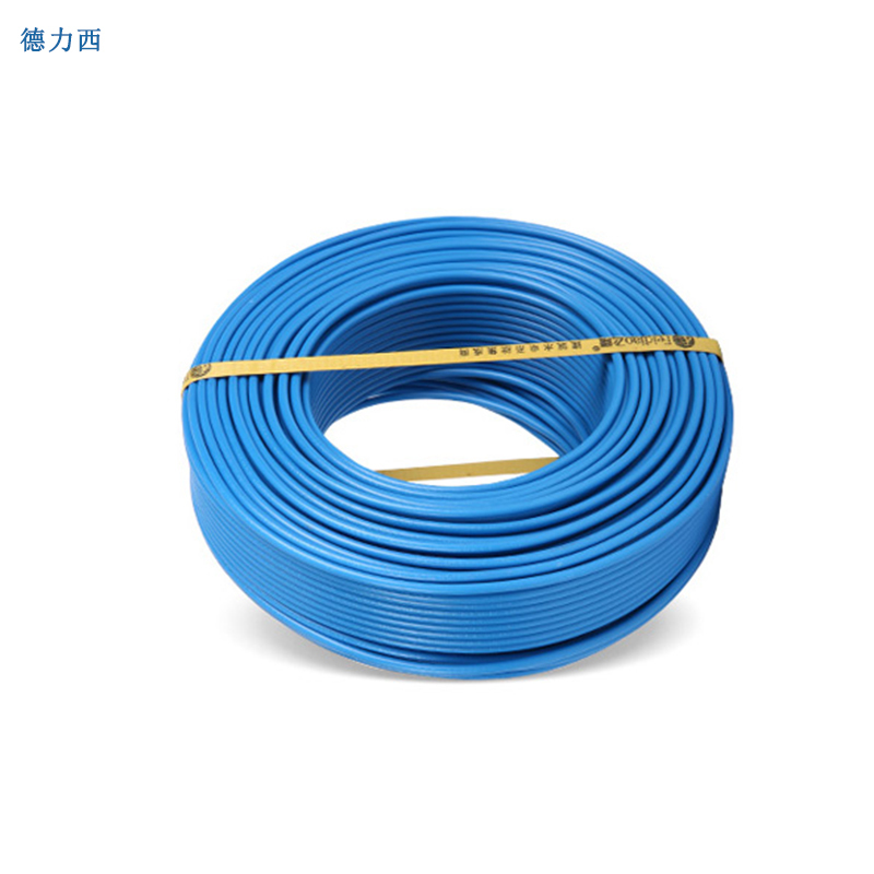德力西 塑铜线 BV 6平方 100米/卷 (单位:卷) 蓝色