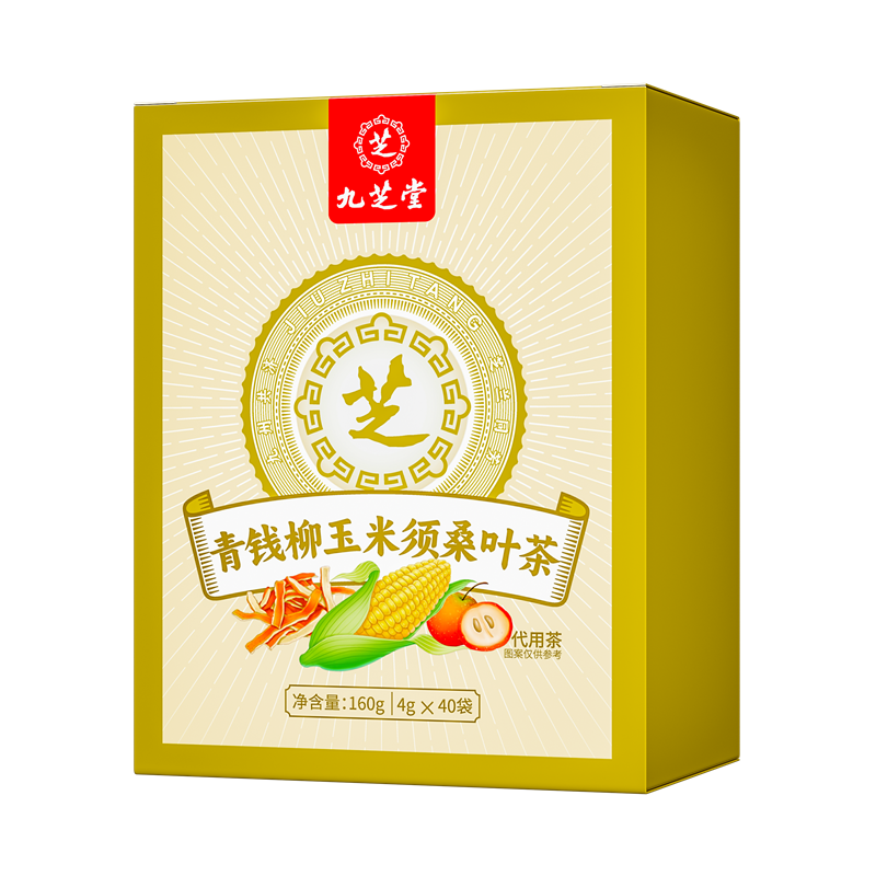 九芝堂青钱柳玉米须桑叶茶160g(4g*40袋) 2751