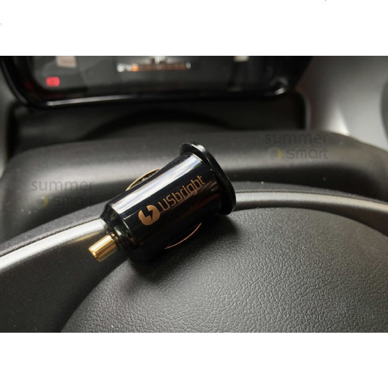 09-18款Smart汽车充电器 车载点烟器USB iphone7 7Plus车充