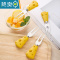 敬平水果叉子家用儿童安全可爱轻奢小叉子果签叉网红高端吃水果签果酪 叉[5个]