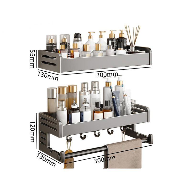 豫汉迎免打孔毛巾架 毛巾架免打孔300*130*175mm套
