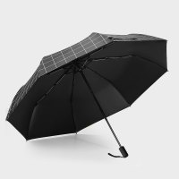 家佑 黑胶晴雨伞防晒遮阳伞八骨抗风高密度拒水碰击布防晒伞三折叠轻便伞晴雨两用防紫外线太阳伞 男女通用款