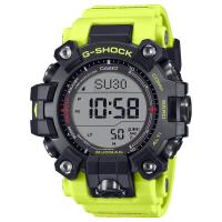 Casio 卡西欧男士户外耐磨防震智能腕表黑色黄带三重传感器设计