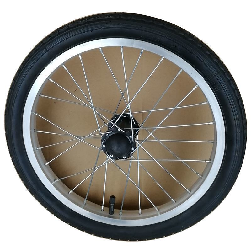 黑色轮椅配件后轮16寸轴承全套轮椅轮胎内外胎充气胎轮椅车轮子后大轮