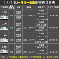 飞天鼠(FTIANSHU) 1.8米超声波洗碗机商用 大型洗碟机刷碗机洗菜机商用小龙虾清洗机酒店 水槽式自动洗碗器