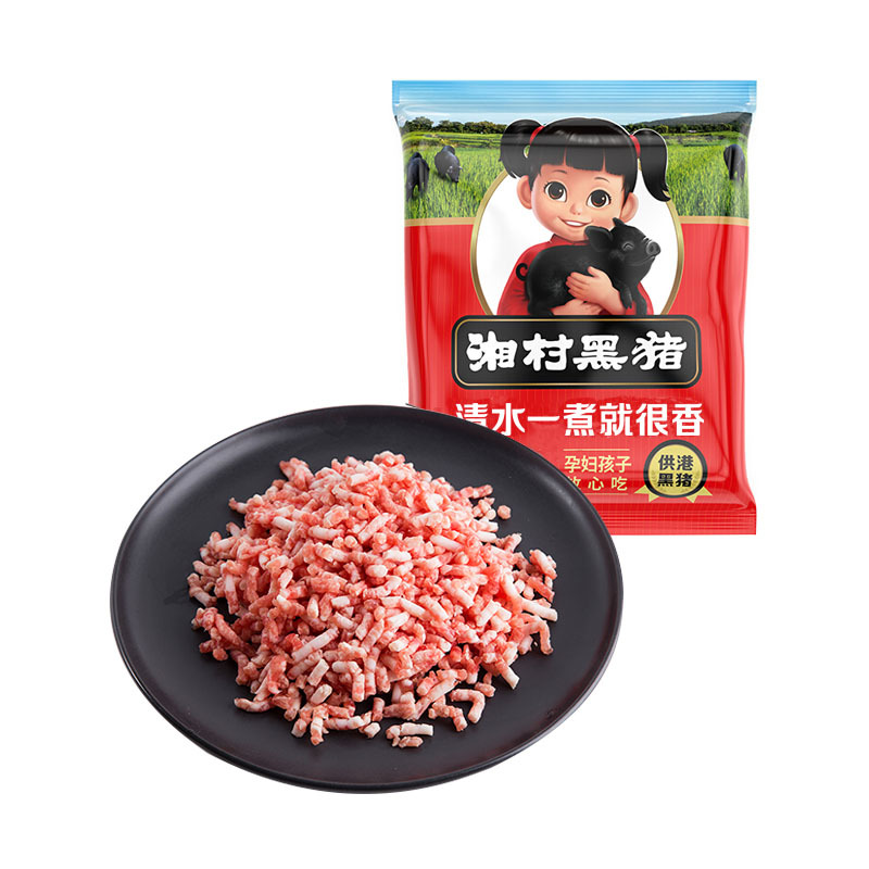 湘村黑猪 优质选材 肉馅 炒炸皆宜 袋装 300g