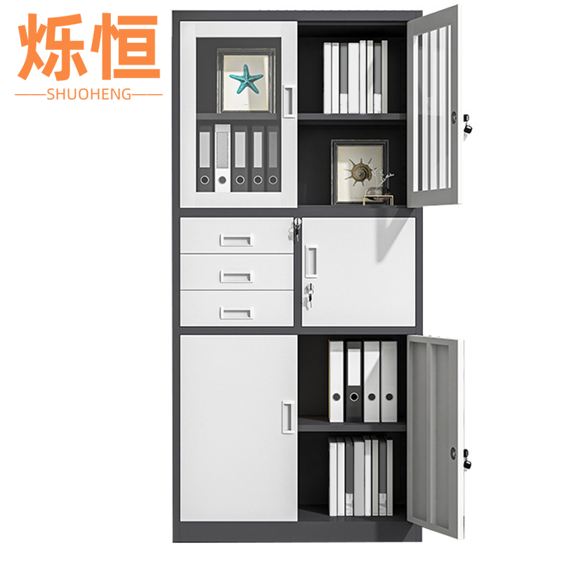 烁恒文件柜偏三斗台高清大图