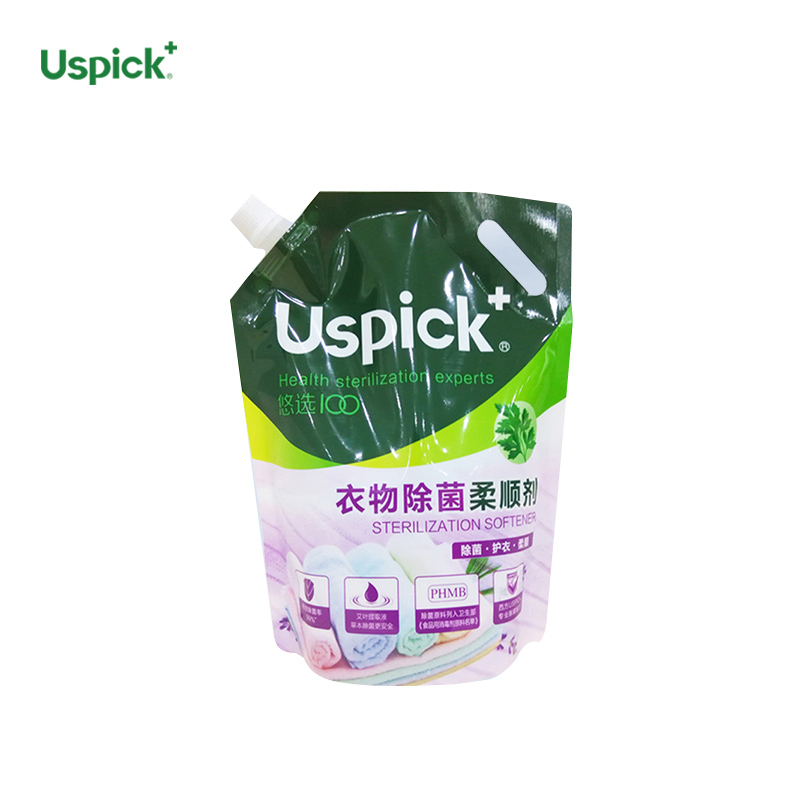 Uspick+悠选薰衣草柔顺剂1.5L*1袋衣物除菌香味持久留香衣服防静电袋装高清大图