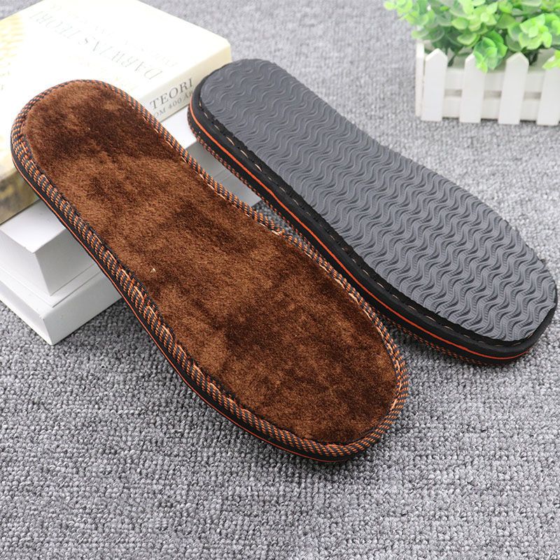 手工编织拖鞋底男女钩毛线棉拖鞋长毛绒鞋底防滑牛筋轮胎鞋底批发017