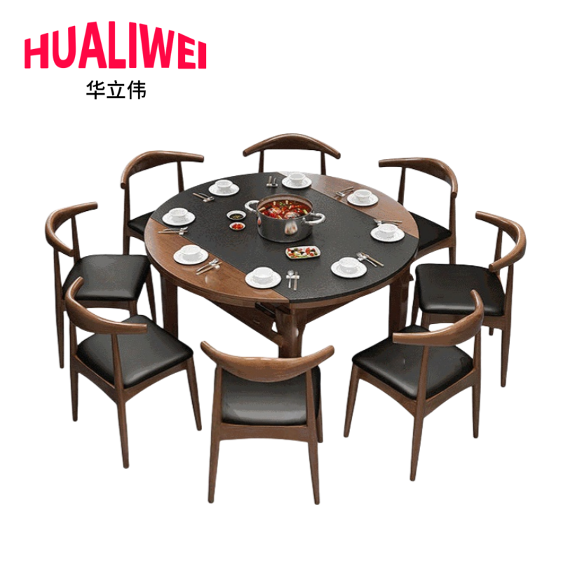 华立伟 桌椅组合一桌八椅套