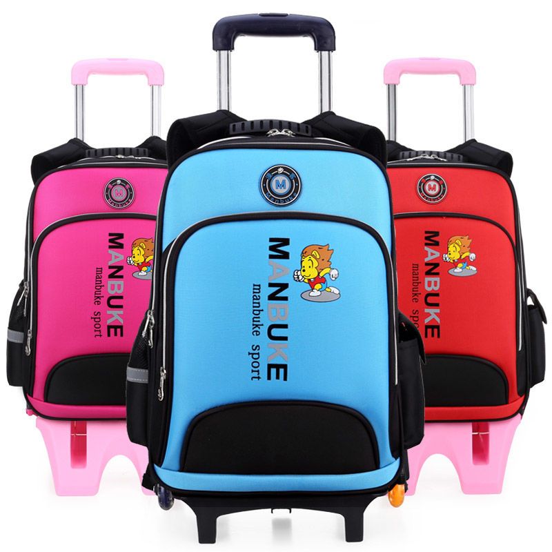 小学生拉杆书包儿童男孩女生拉杆包23456年级两用三六轮爬楼